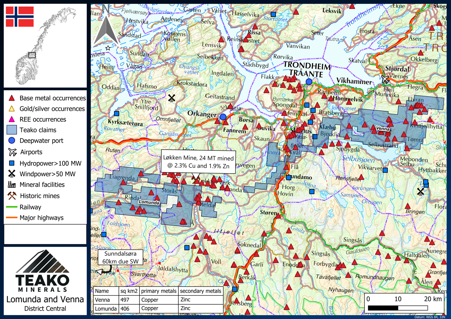 Figure 1: The Lomunda and Venna Project Licenses