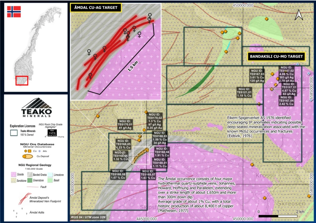 Geological Map Eikland., Eikland project