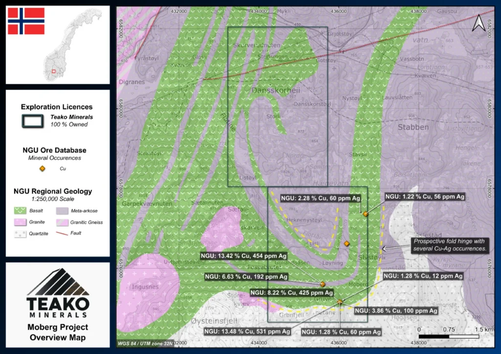 Geology Map Moberg., Moberg project