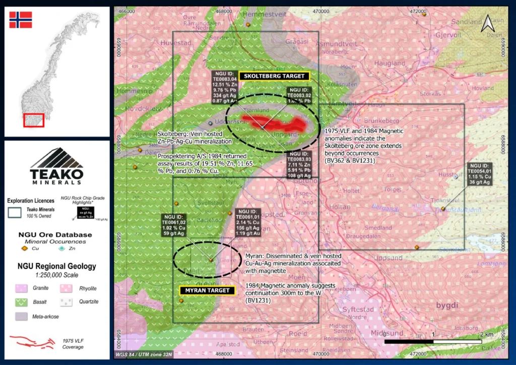 Skolteberg Geology Map., Skolteberg project