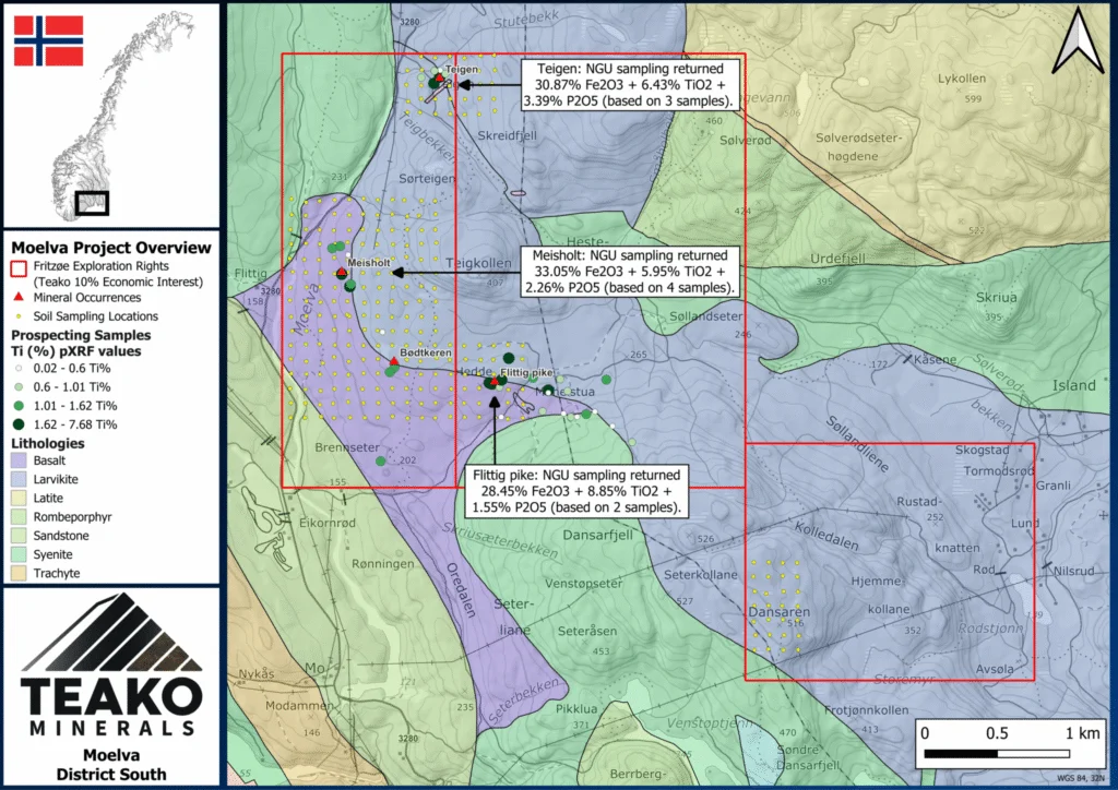 Figure 3: Moelva project overview map, Moelva project