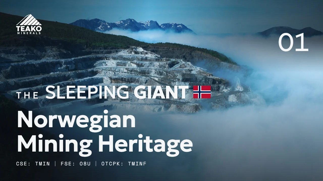 Episode 01 title card: Norwegian Mining Heritage